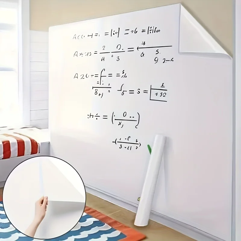 1pcs Static-Cling Whiteboard Removable Whiteboard Wall Stickers Decorative Wall Art Home Whiteboard Wall Imperfections Wallpaper view 4