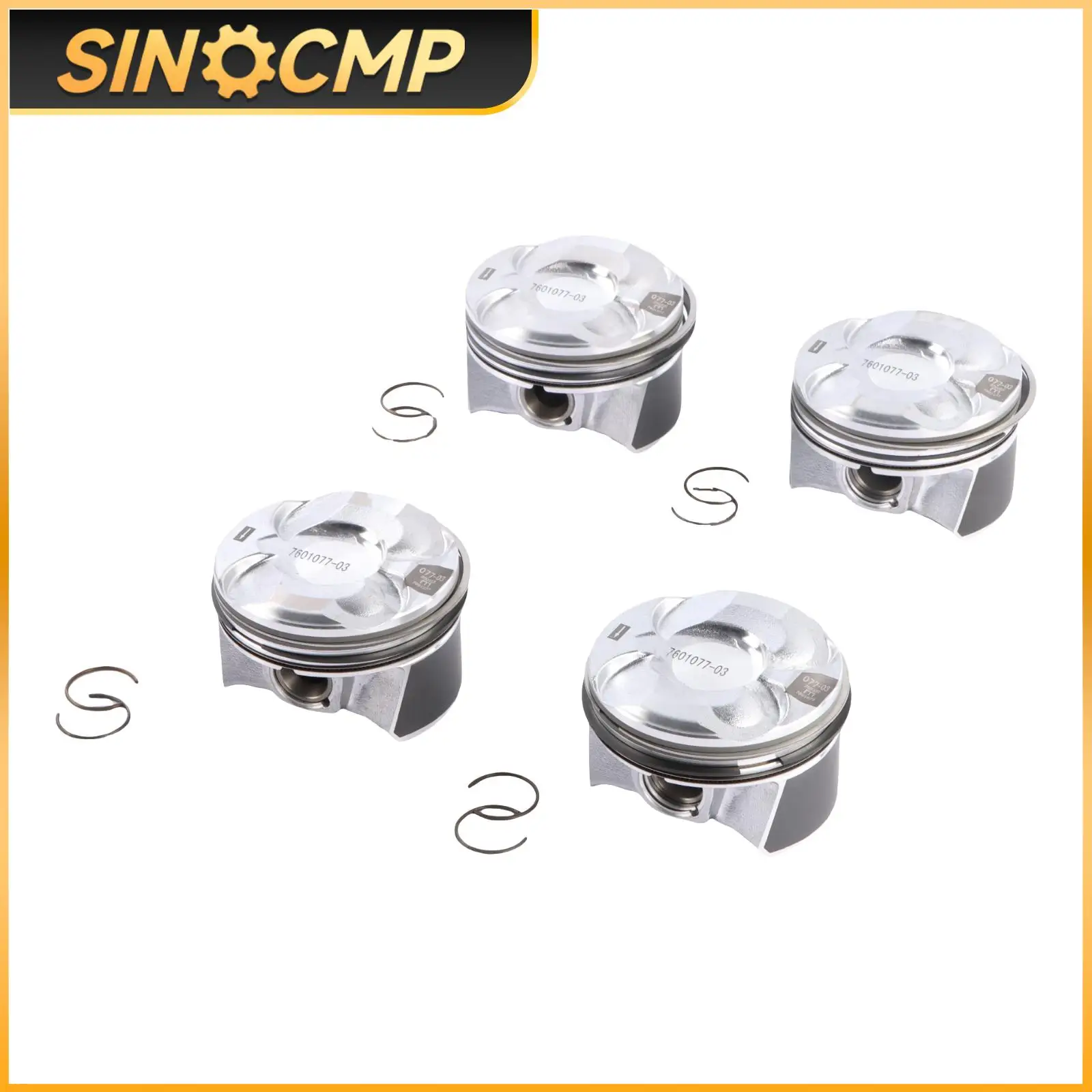 4Pcs PISTON & RING N18 B16 A C STD for 10-16 MINI Cooper Countryman Paceman 11257601181 11257584117 11257601077