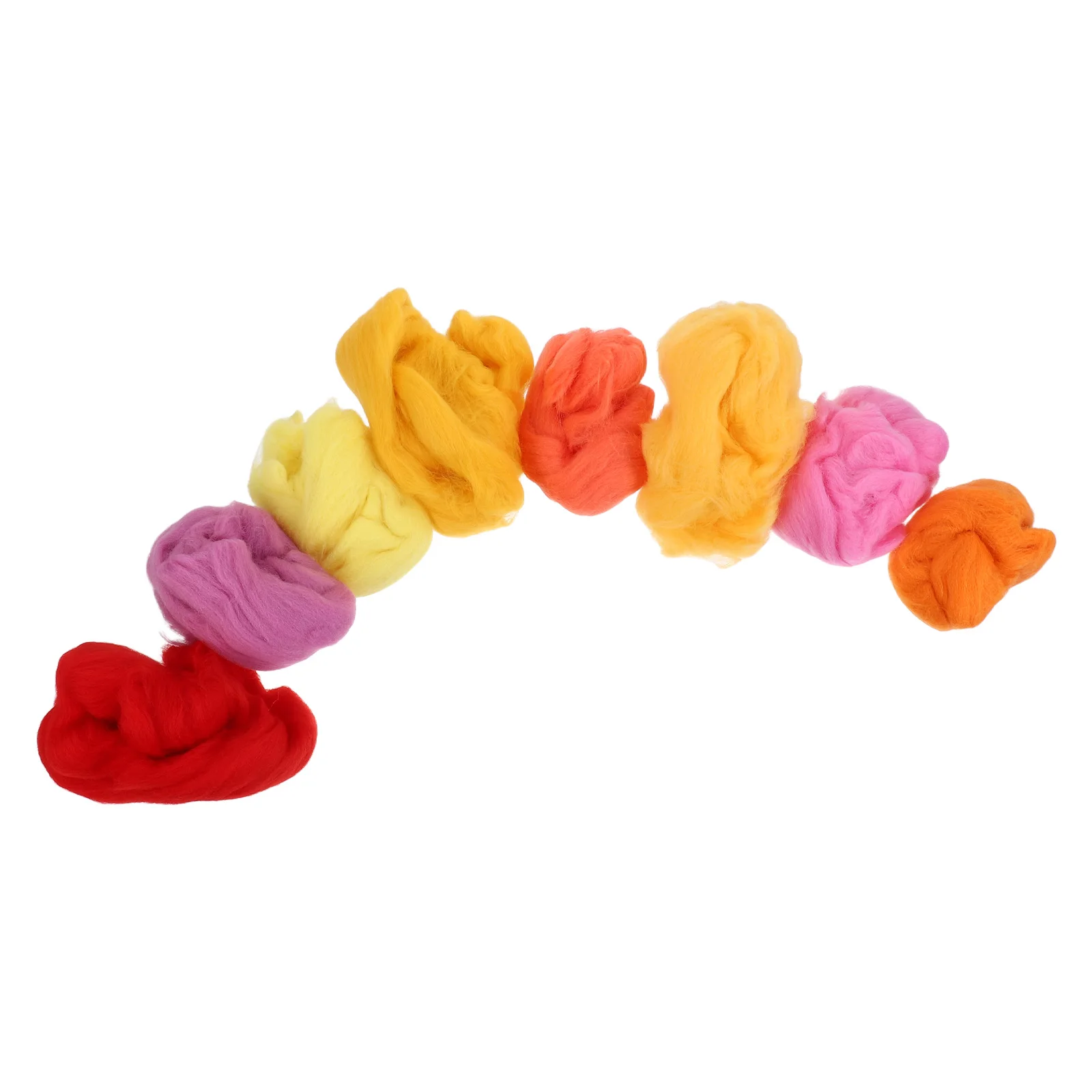 

8Pcs Needle Felting Wool Roving Multicolor Soft Natural Wool DIY Felting Kit Material for Handmade Crafts Decorations and Home