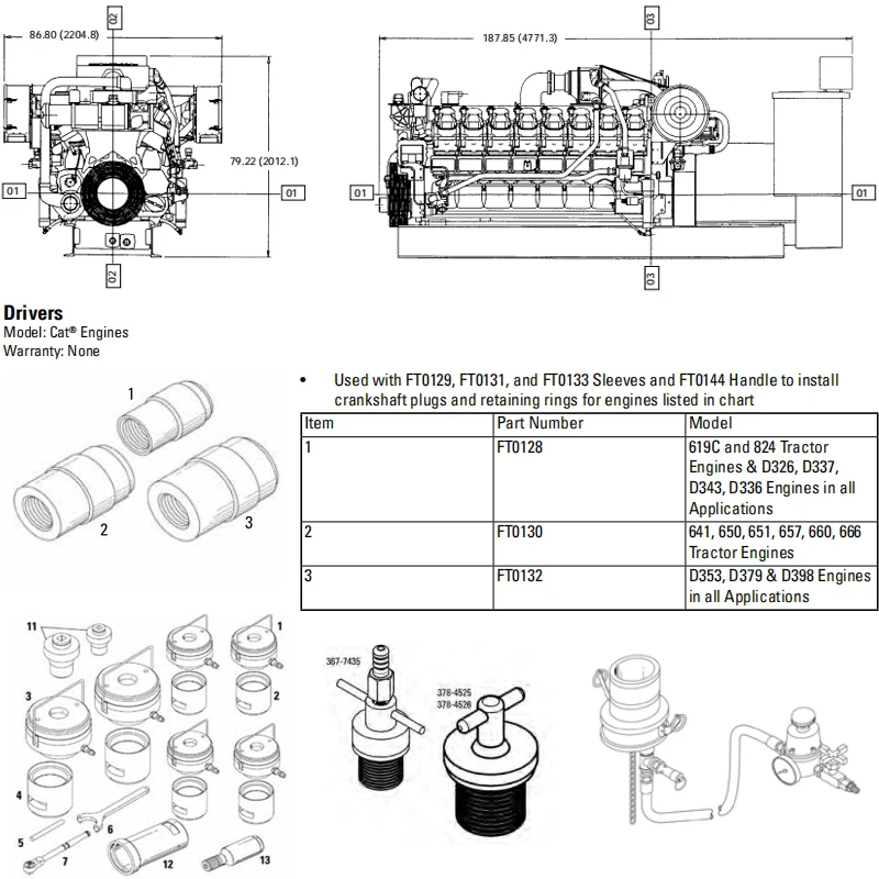 Engine Repaire Service Manual Over 150 PDF File For Caterpillar Engine Parts Diagrams for Gas Diesel Engine Excavator Truck