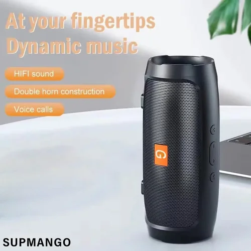 BT 스피커 듀얼 스피커 스테레오 야외 Tfusb 재생 FM 음성 방송, 휴대용 서브우퍼 50 무선 스피커  Best5