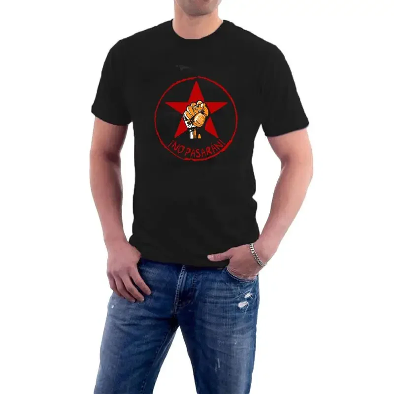 No Pasaran T Shirt Ils Ne Passeront Pas They Shall Not Pass Anti Facist