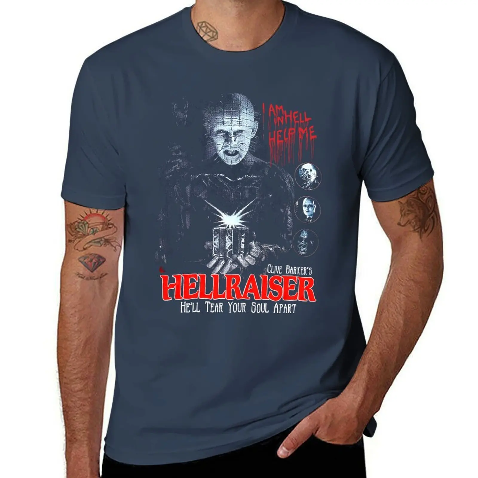 

Hellraiser art T-Shirt t shirts for man pack cotton man t shirts cotton T-Shirt