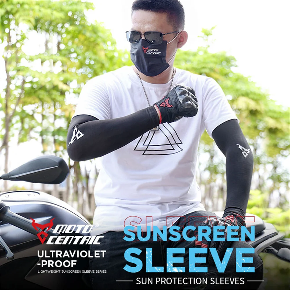 

Motorcycle Arm Sleeves Ice Fabric Anti-UV Ultraviolet-proof Sunscreen Running Cycling Elbow Sleeve Outdoor Sport for Men Women