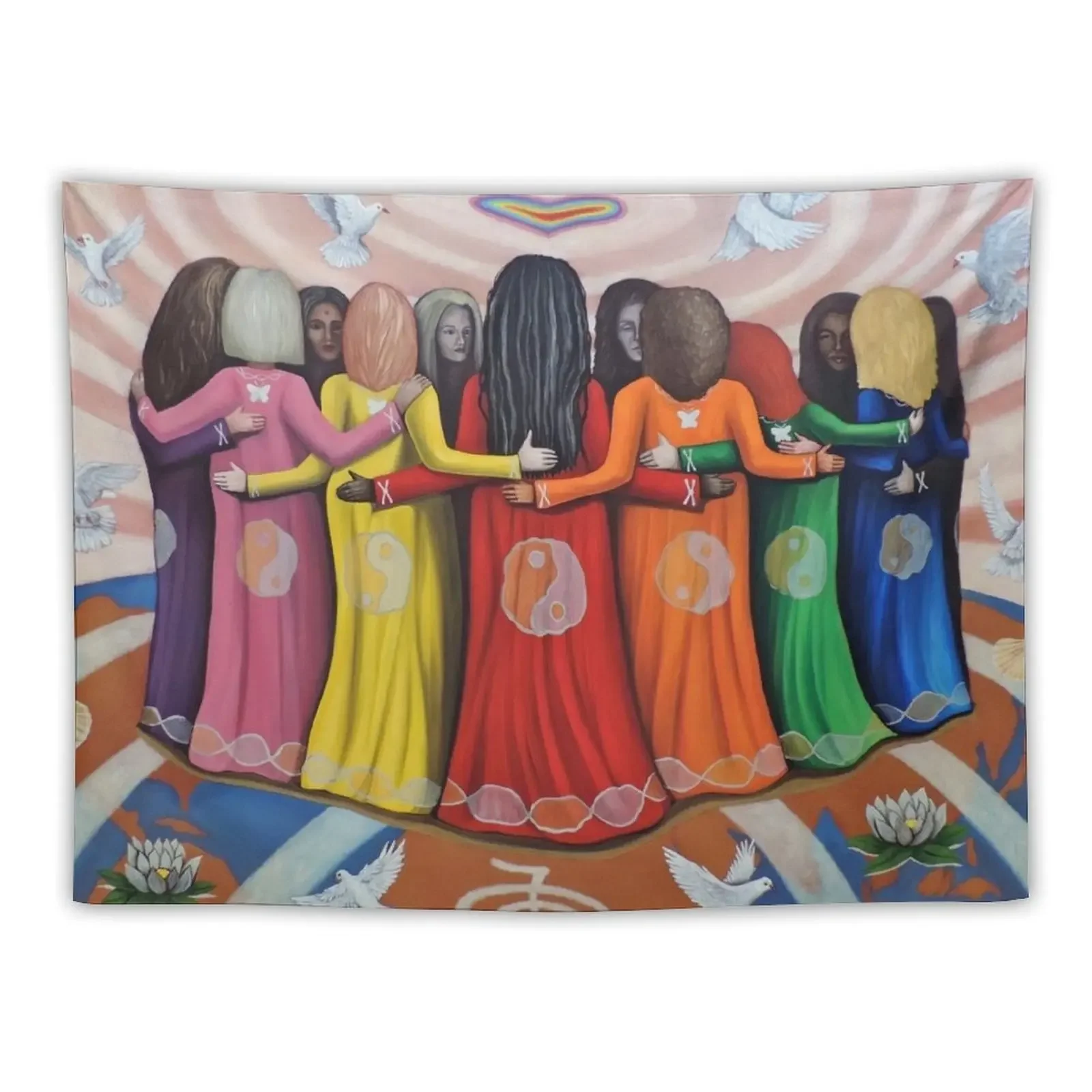 Femme: Women Healing the World Tapestry Things To Decorate The Room Bed Room Decoration Tapestry