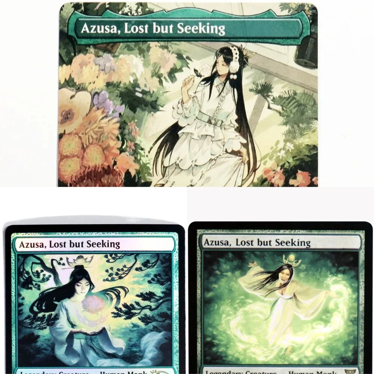 (Azusa، فقدت ولكن تسعى) بطاقات الوكيل السحرية Holo/Foil TCG لعبة جودة الوكيل لوحة تجميع اللعب أوراق التداول الوكيل #1