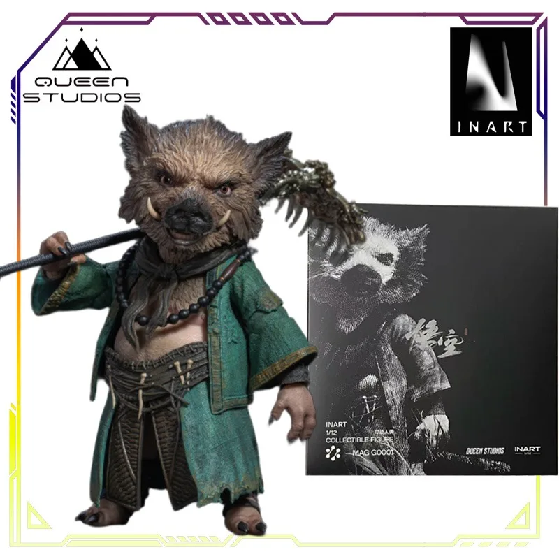 

QueenStudios Original MORFIG 1/12 Mobile Doll Series Zhu Bajie Action Figure Model Toys Movable Model Ornaments Gifts Fo Boys