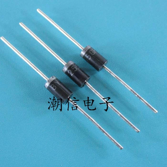 5PCS/LOT NEW ORIGINAL BY255 BY255GP 3A 1300V Ultrafast Recovery Diode DO-201AD