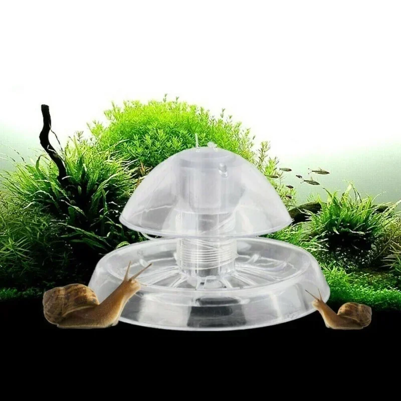6/8cm Snail Trap Aquarium Plastic Transparent Snail Trap Snail Leech Planarian Trap Portable Fish Tank Environment Cleaning Tool