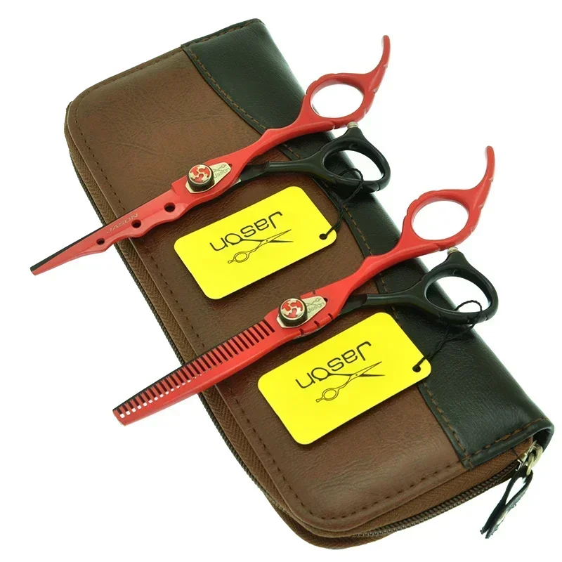 

Джейсон 6,0-дюймовые ножницы для стрижки волос, парикмахерские филировочные ножницы, японские стальные ножницы для салона, парикмахерские ножницы для укладки, принадлежности A0023D