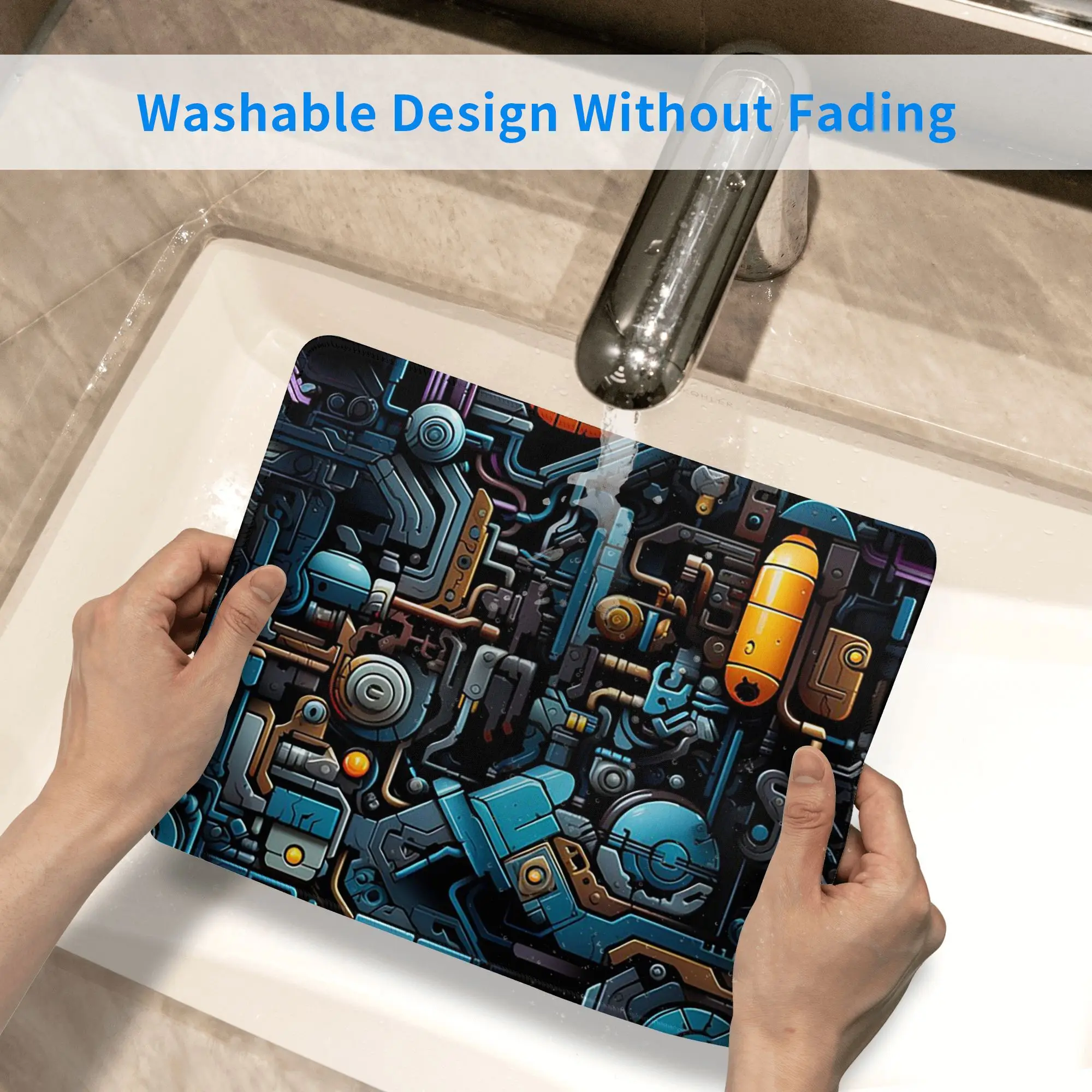 Steampunk Circuitry Dreams ماوس الوسادة الكمبيوتر لوحة المفاتيح ماوس حصيرة الألعاب الكمبيوتر المحمول حصيرة مكتبية اكسسوارات المكتب الجدول الحصير