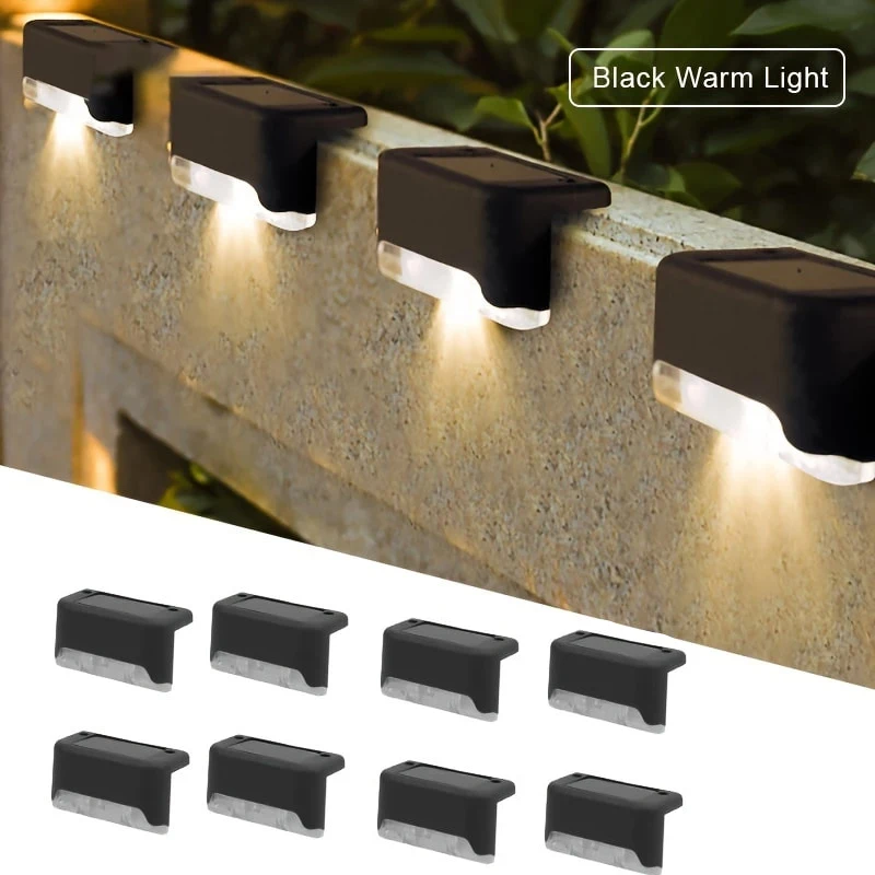 super-cheap Solar Step Wall Light Black 6