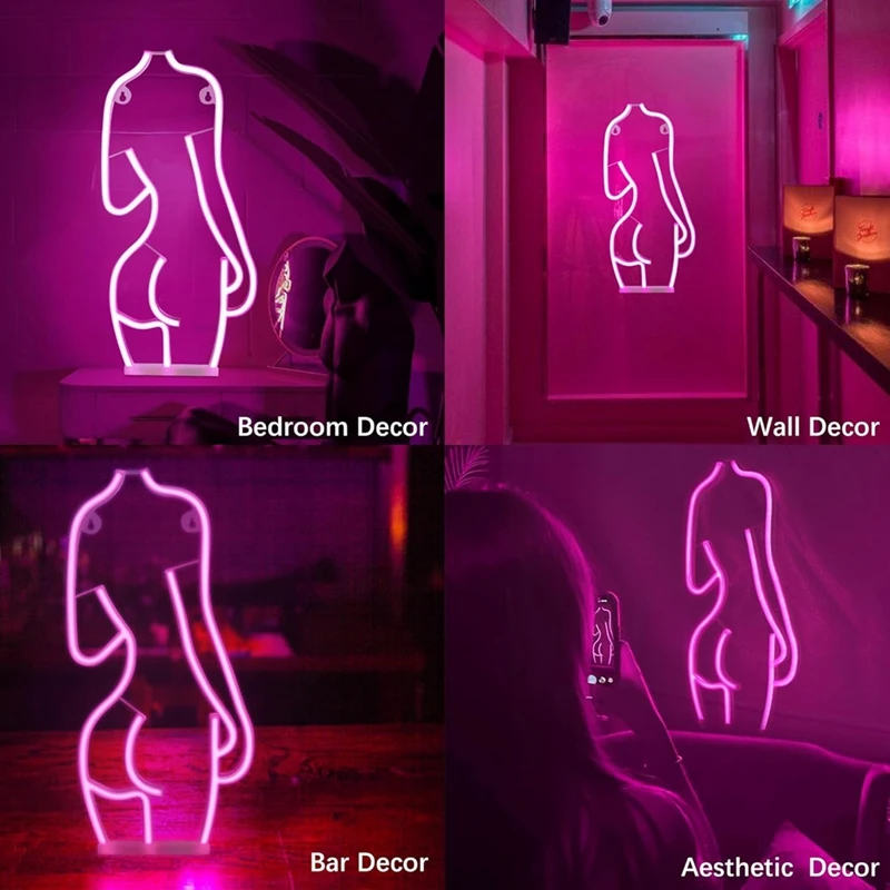 Faça-sinal de néon, senhora volta led luzes de néon sinais para decoração de parede bateria e sinal de néon alimentado por usb para o quarto bar homem caverna