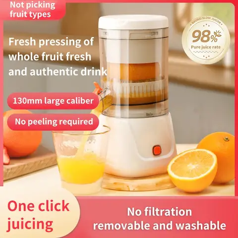 Wireless Juicer Portable Juicer Multifunctional Juicer Small Noiseless Slag Removal Household Fruit Milkshake Machine Mixing Cup
