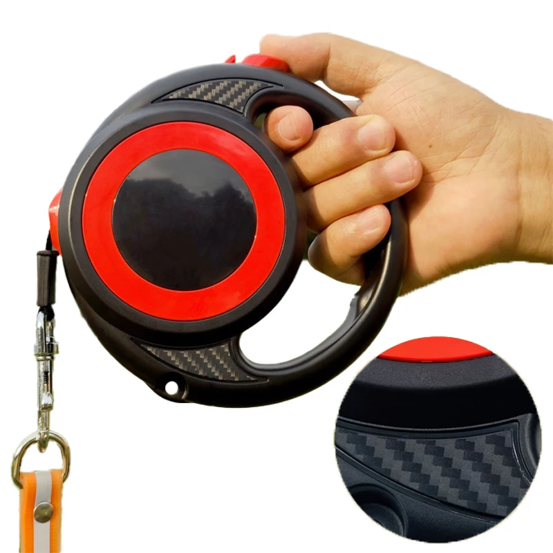 Long Strong Pet Leash for Large Dogs Durable Nylon Retractable Big One-handed Brake Pause Lock Leash for Small & Medium Size Dog