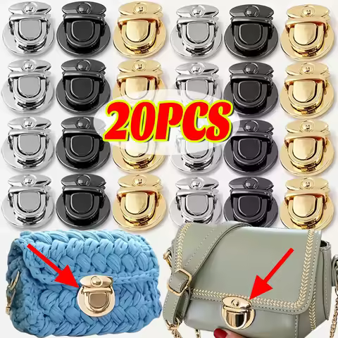 5/20pcs Metal Locks Bag Clasp Catch Buckles for Handbags Shoulder Bag Purse Totes Closures Snap Clasps DIY Craft Bag Accessories