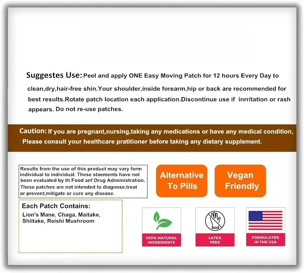 Cerotti transdermici di supporto immunitario con sambuco, zinco, VIT C, VIT D3, selenio, equinacea, zenzero 30 cerotti