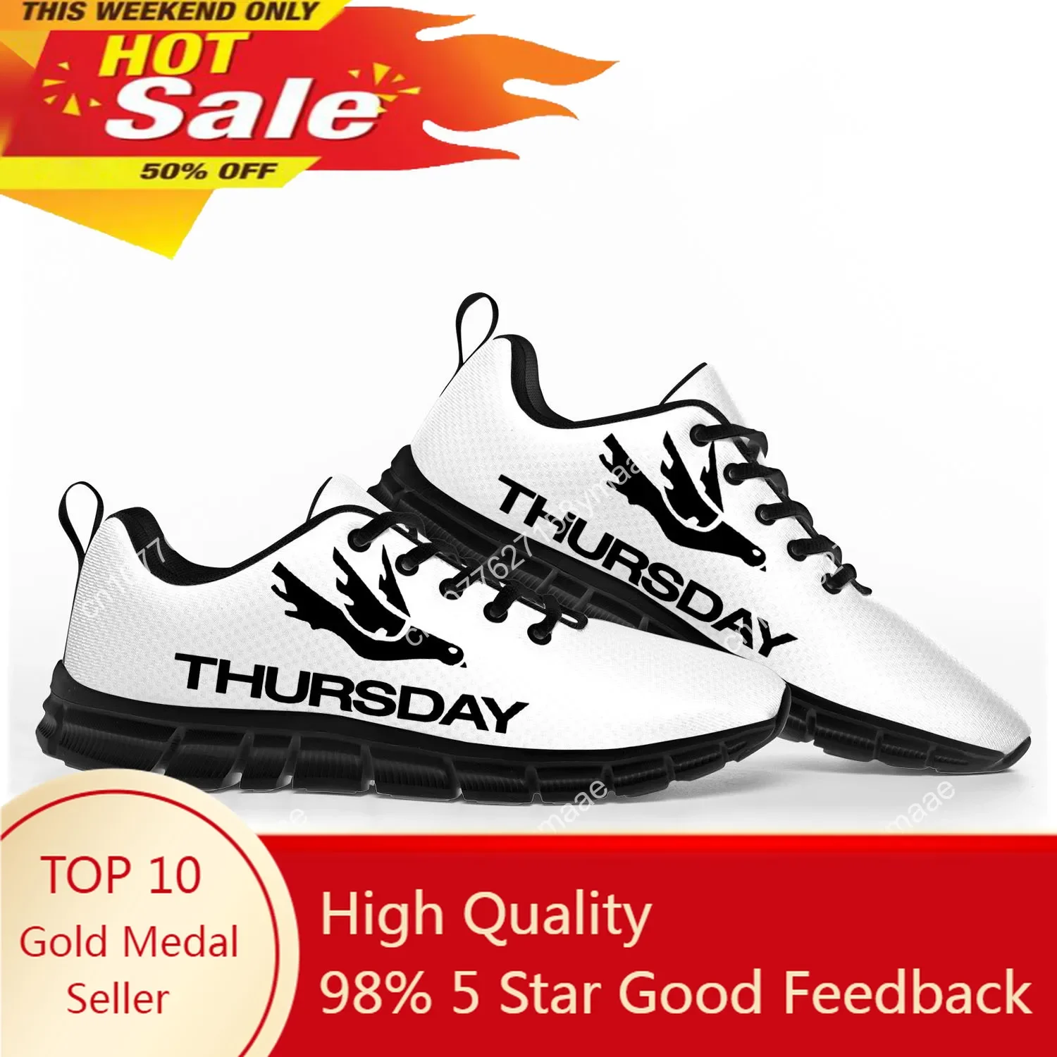Thursday Band Sports Shoes Mens Womens Teenager Kids Children Sneakers High Quality Full Collapse Sneaker Customize Couple Shoe