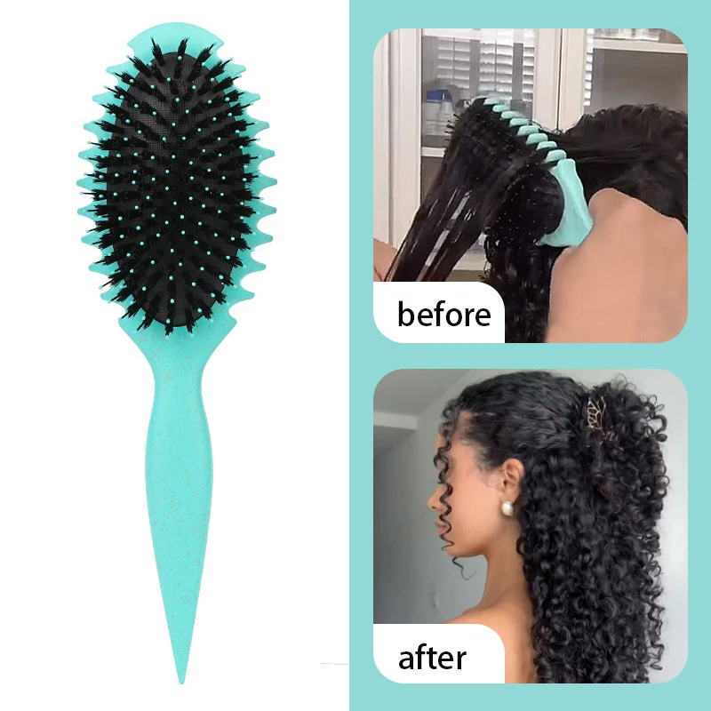 The best-selling oval comb curl defines the styling comb air cushion comb nylon needle tip tail comb air bag massage comb