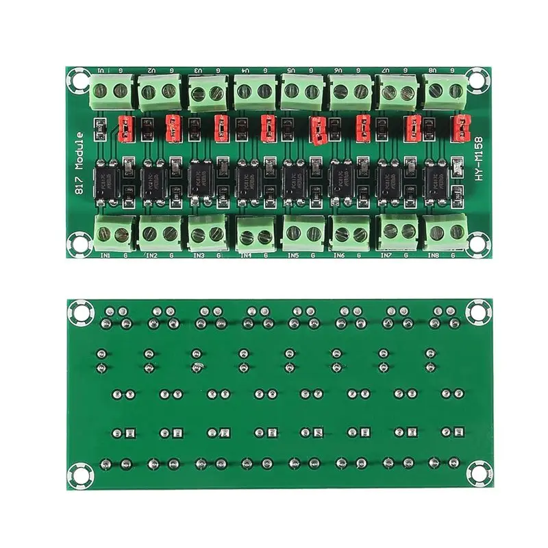 HFES PC817 8 Channel Optocoupler Isolation Board 2 Pieces For 3.6 To 30V For Driver And Voltage Conversion Applications