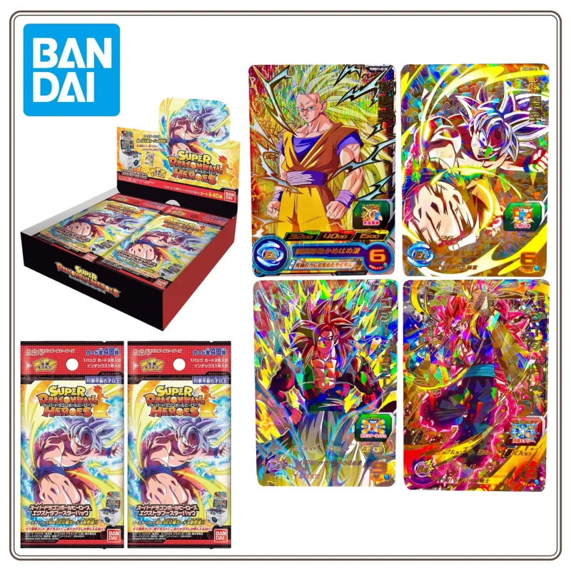 super dragon ball heroes booster box BANDAI in Stock Extra Pack Card Game TCG ZA-129 Anime Collection Card Child Toy Trading Card collect favorites New Adventure Booster Box Case