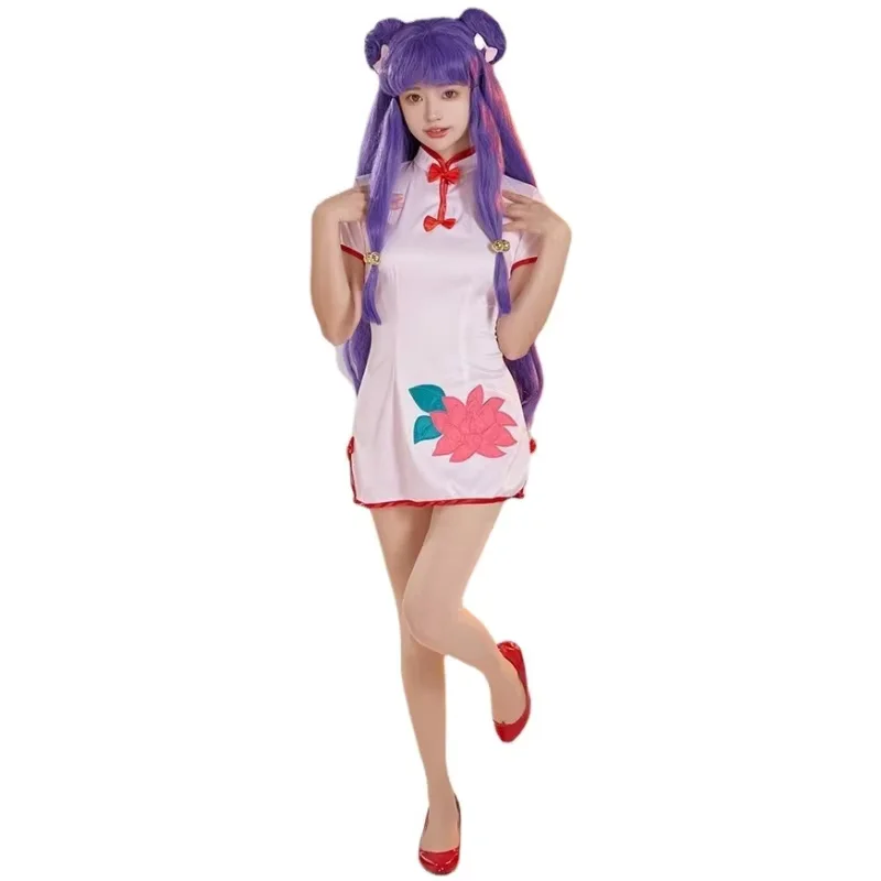 

Anime Ranma ½ Shampoo Cosplay Costume Chinese Style Cheongsam Dress Women Girl Sexy Kawaii Christmas Party Carnival Maid Uniform