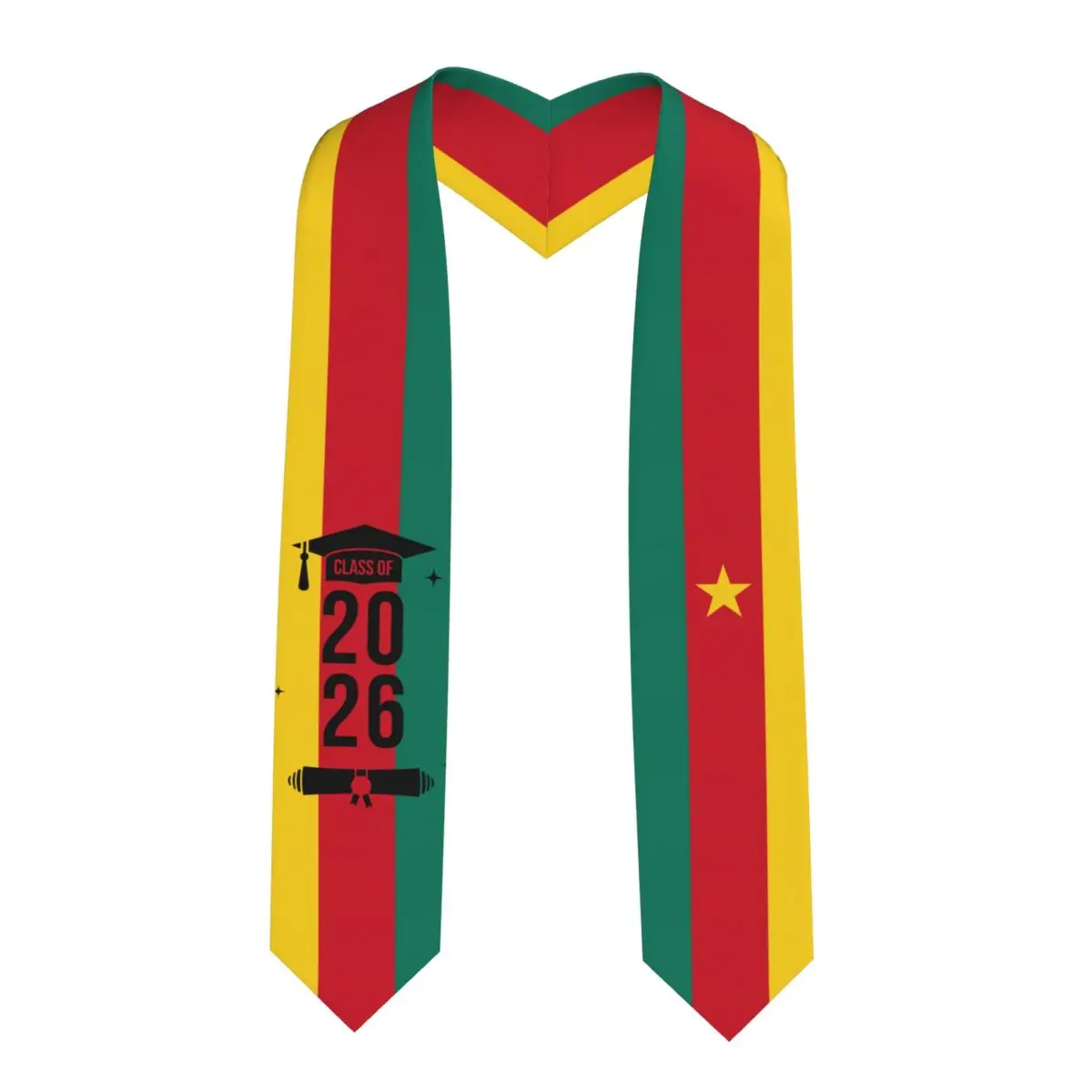 estola-de-formatura-bandeira-camaroes-turma-2026-para-estudantes-internacionais-183cm-de-comprimento