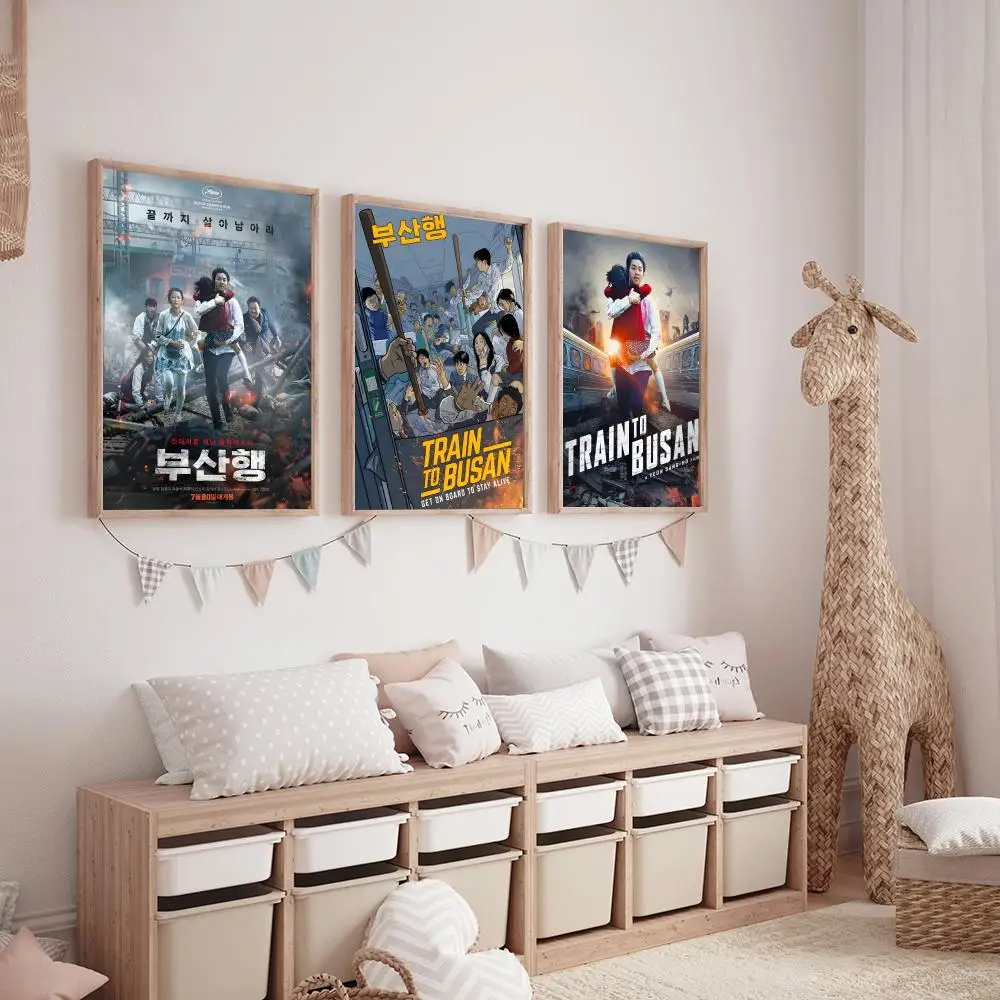 Film Tren do Busanu Obraz Kaligrafia HD Plakat na płótnie salon sypialnia bar estetyczna dekoracja