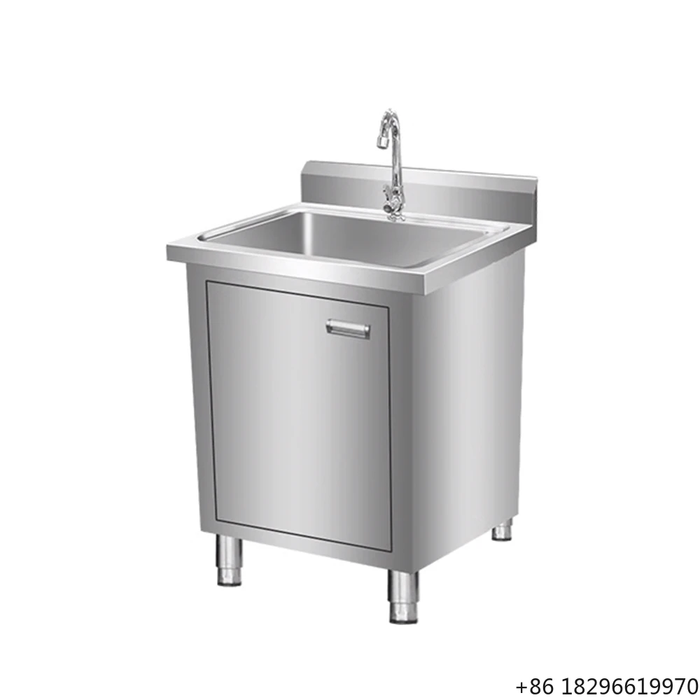 

High Quality Custom Modern Stainless Steel Kitchen Sink Cabinet With Water Tap Commercial Fabrication
