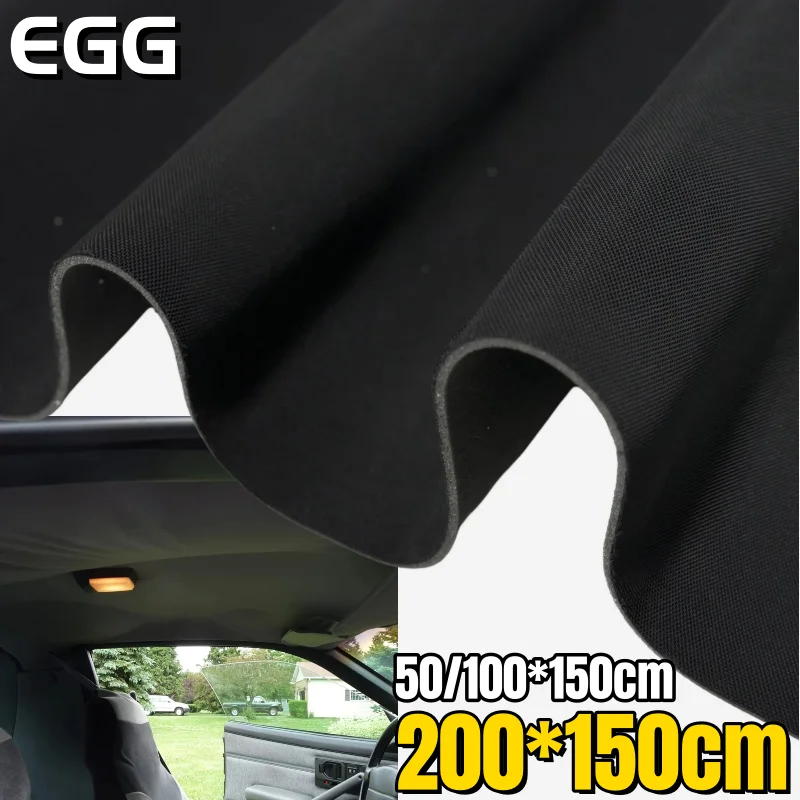 

Auto Roof Upholstery Car Headliner Fabric Sponge Foam Backing 4mm Thick for Auto Roof Liner Repair Interior Fix Sagging Ceiling