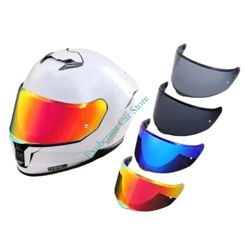 Motorcycle Curved Helmet Lens Front Panel with Side Mount Holes for Daily Use and Travel Gear Care for FF820 RAPID III