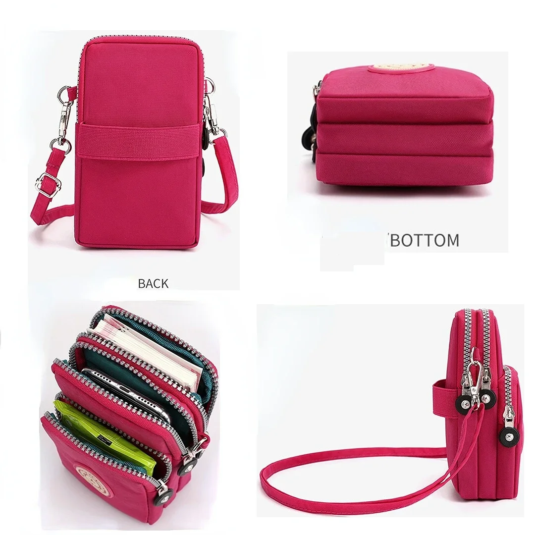 Shoulder Bag Nylon Women Mobile Phone Bag Mini Female Messenger Purse Lady Wallet Small CrossBody Bag Women Handbag сумка женска