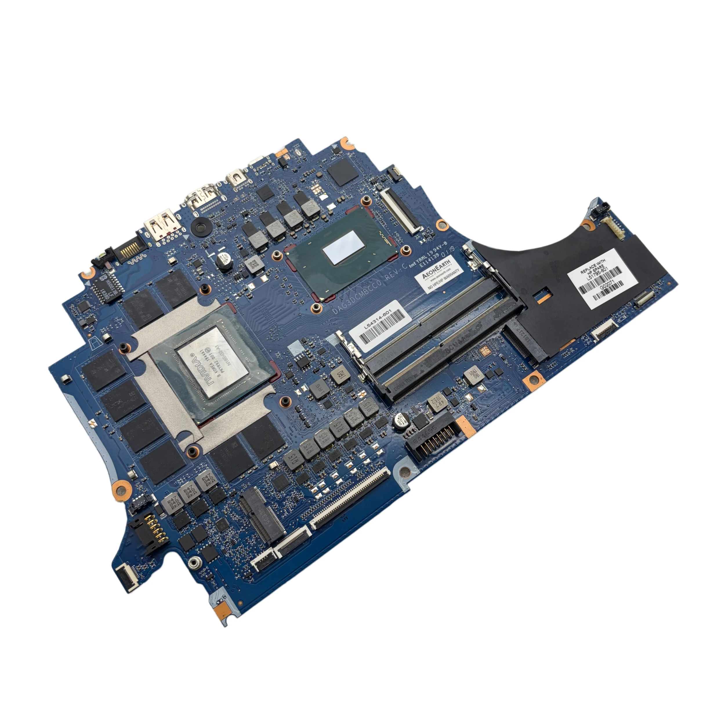 Placa base para ordenador portátil HP OMEN 15-DC con CPU i7-8750H i7-9750H DDR4 RTX2060-6GB RTX2070-8GB DAG3DCMBCC0 SPS: L24335-601