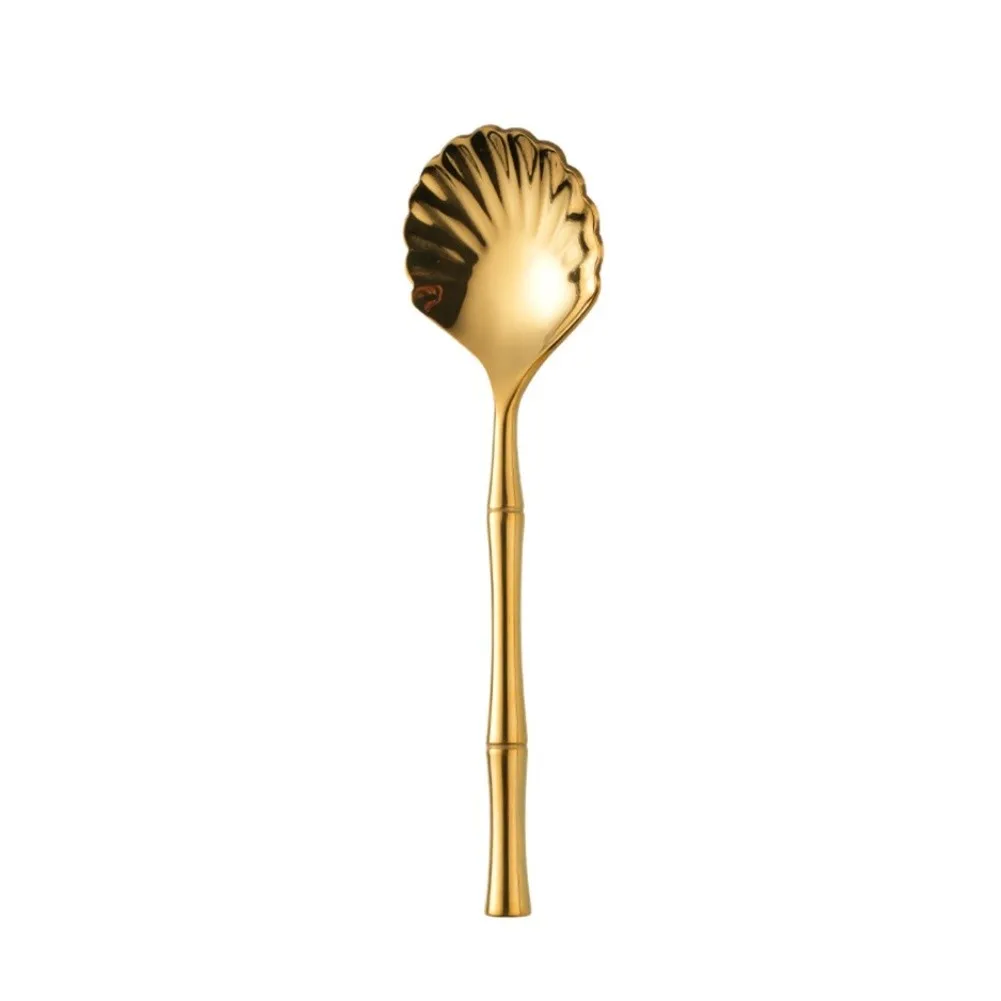 Serving Utensil Dessert Spoon For Dinner Party Elegant Shine 304 Stainless Steel Rust Resistant Polished Finish