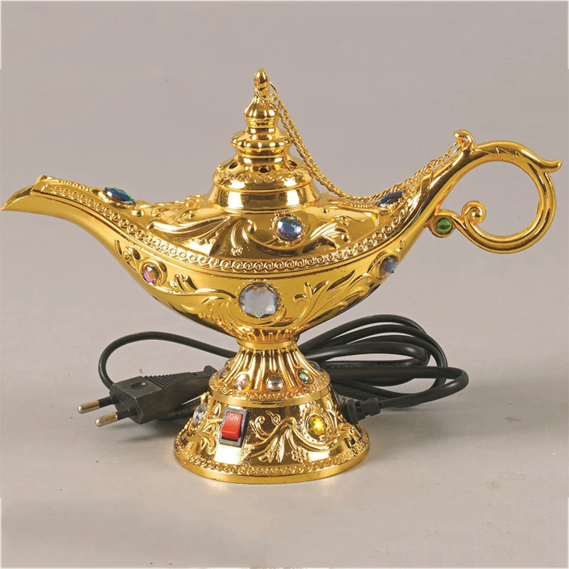 

Arab Electric Incense Holder Fragrance Diffuser Incense Sticks Arabic Incense Burner Golden Encensoir Incensario Home Decoration