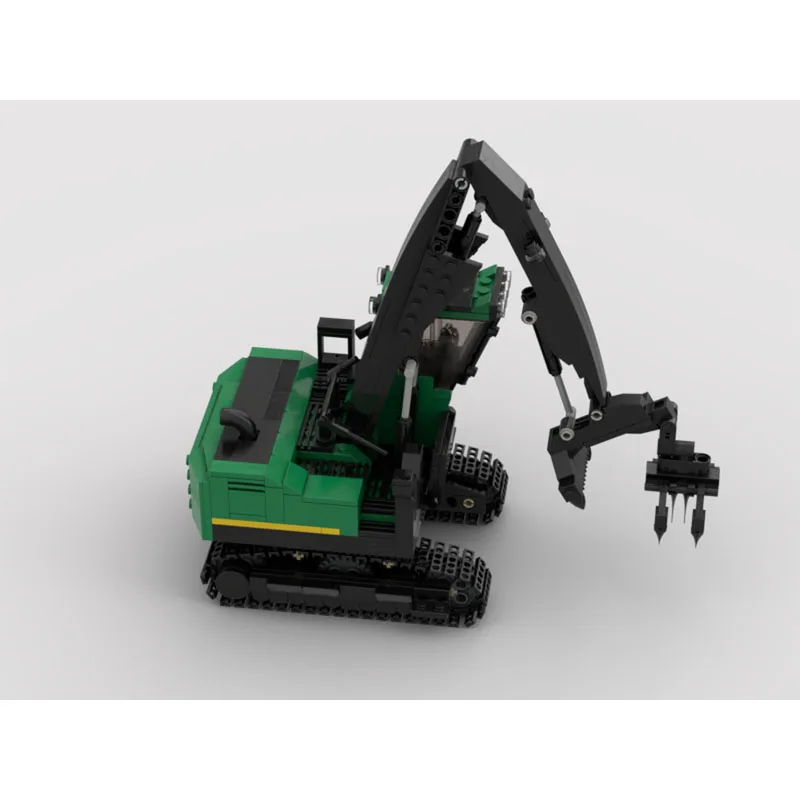 

MOC-180775 Swing-style Log Loader Building Block Model, 604 Parts, Boys' and Children's Birthday and Christmas Toy Gift