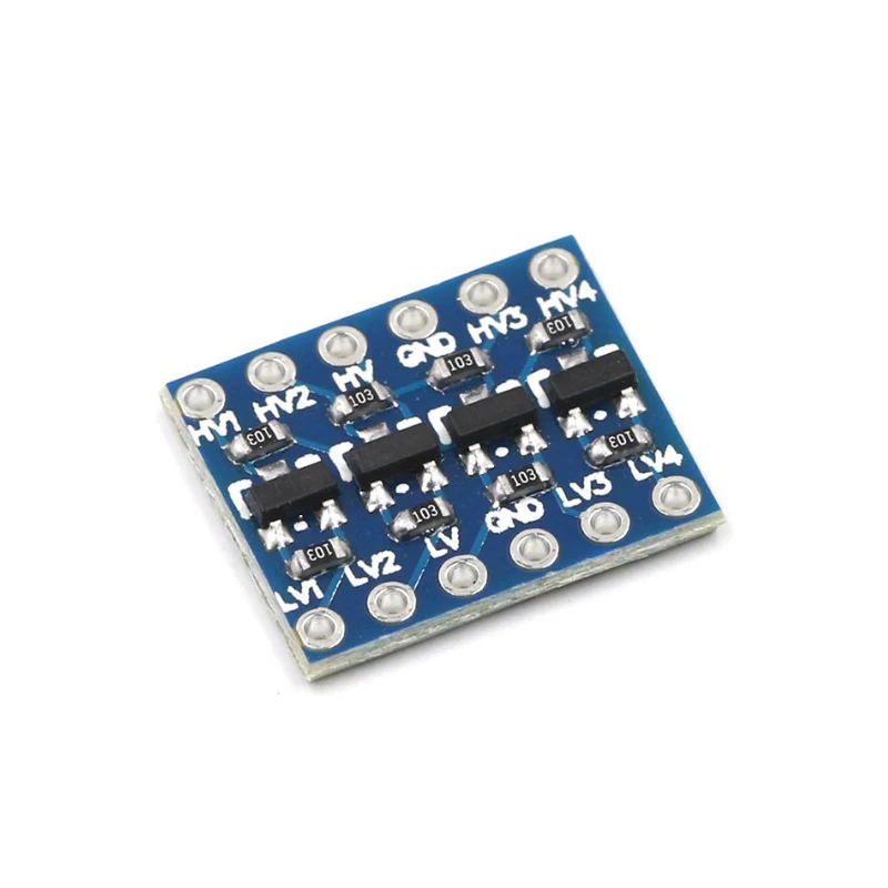 4 Channel Logic Level Converter Module Bidirectional 3.3V 5V Shifter with Headers for Arduino ESP8266 STM32 Raspberry Pi I2C SPI