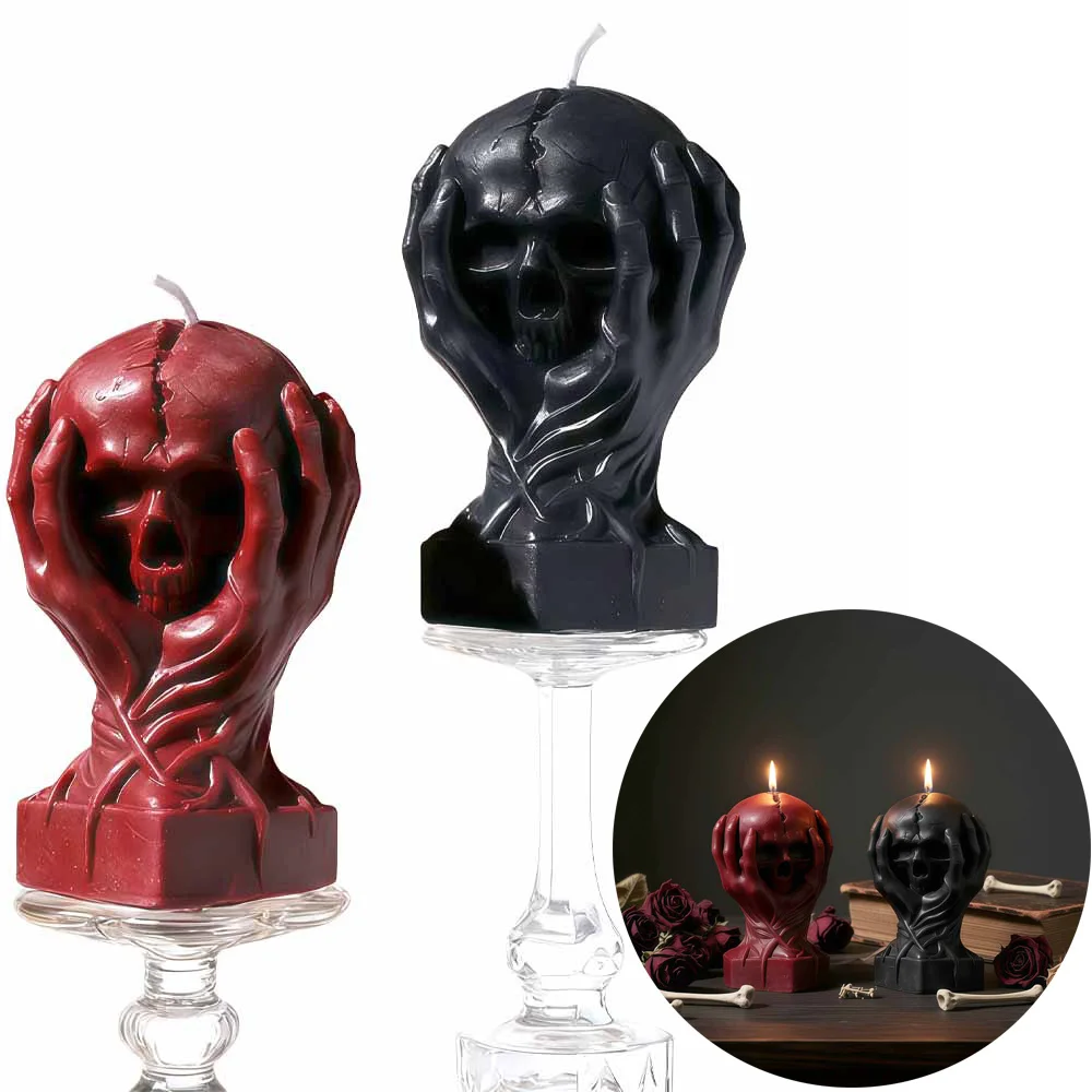 

Low Temperature Scented Candle Skull Head Candle Soy Wax Aromatherapy Candles for For Couples, Relaxation & Valentine’s Day Gift