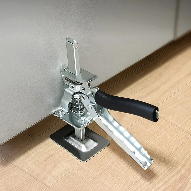 Hand Lifting Stainless Steel Arm Tool Lift, Multi-Function Height Adjustment Lifting Device for Board Tiles Doors Windows Floor