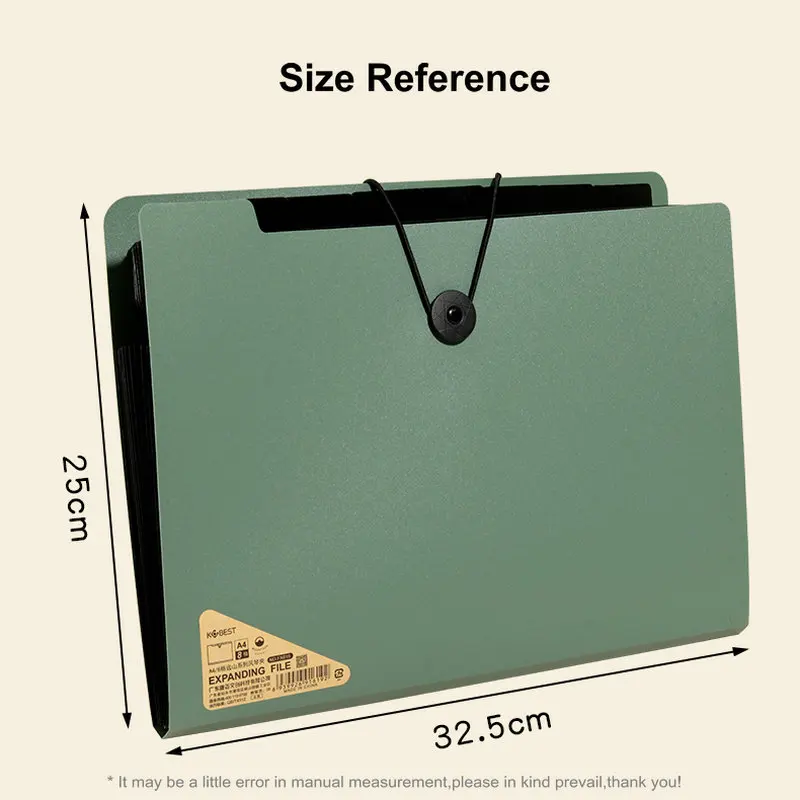 توسيع مجلد الملفات A4 منظم الورق تصنيف منظم الملفات الجيب مجلد A4 الأفقي لتخزين المستندات