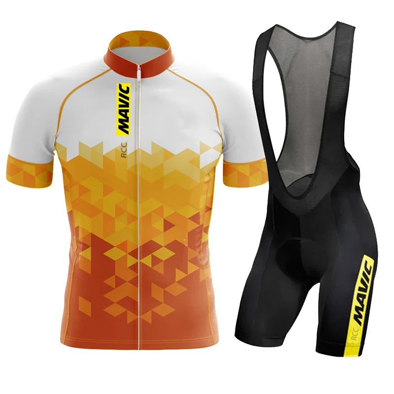 Rcc mavic pro team rad trikot set fahrrad kleidung sommer rennrad hemden anzug fahrrad lätzchen shorts mtb ropa ciclismo maillot