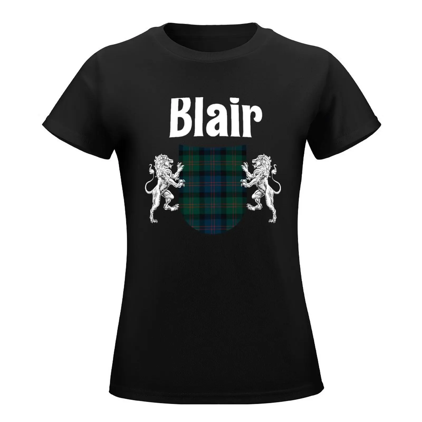 Blair Clan Scottish Name Coat Of Arms Tartan T-Shirt anime cute tops customizeds cute clothes t-shirts for Women graphic tees