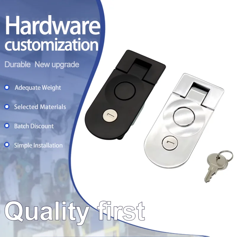 

Zinc Alloy Flat Lock Is Used As A Fire Lock For Industrial Communication And Distribution Box Door Switchgear