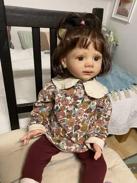 

DLS customized Limited Supply 25inch Reborn Baby Doll Fritzi With Hand-Rooted Hair Already Finished Doll With Different Dress