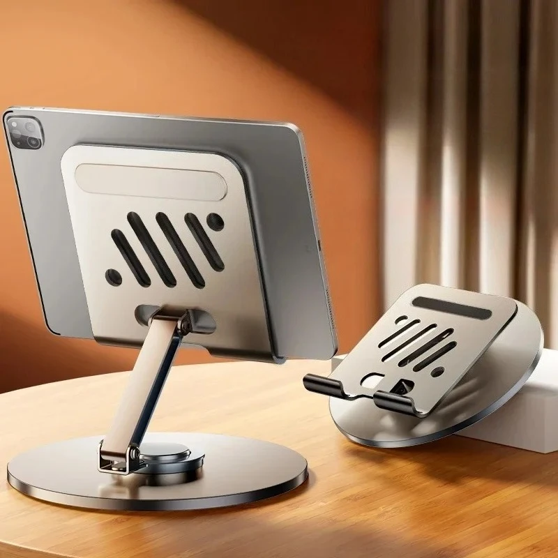 Soporte plegable para teléfono móvil y tableta 360, soporte ajustable de aleación de aluminio para escritorio, para iPhone, iPad, Samsung
