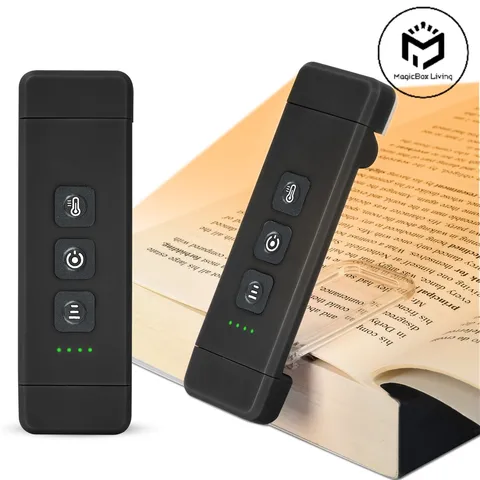 Портативная USB-лампа для чтения с 3 цветами света — изображение товара