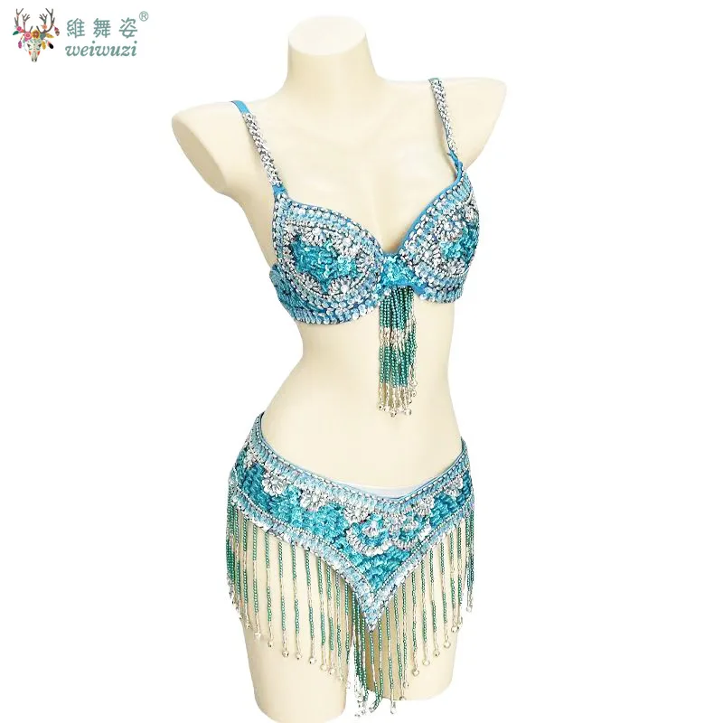 حار بيع مطرز كريستال ملابس رقص البطن ارتداء للنساء الصدرية حزام الملابس مثير الرقص الشرقي كرنفال الرقص الشرقي ازياء مجموعة
