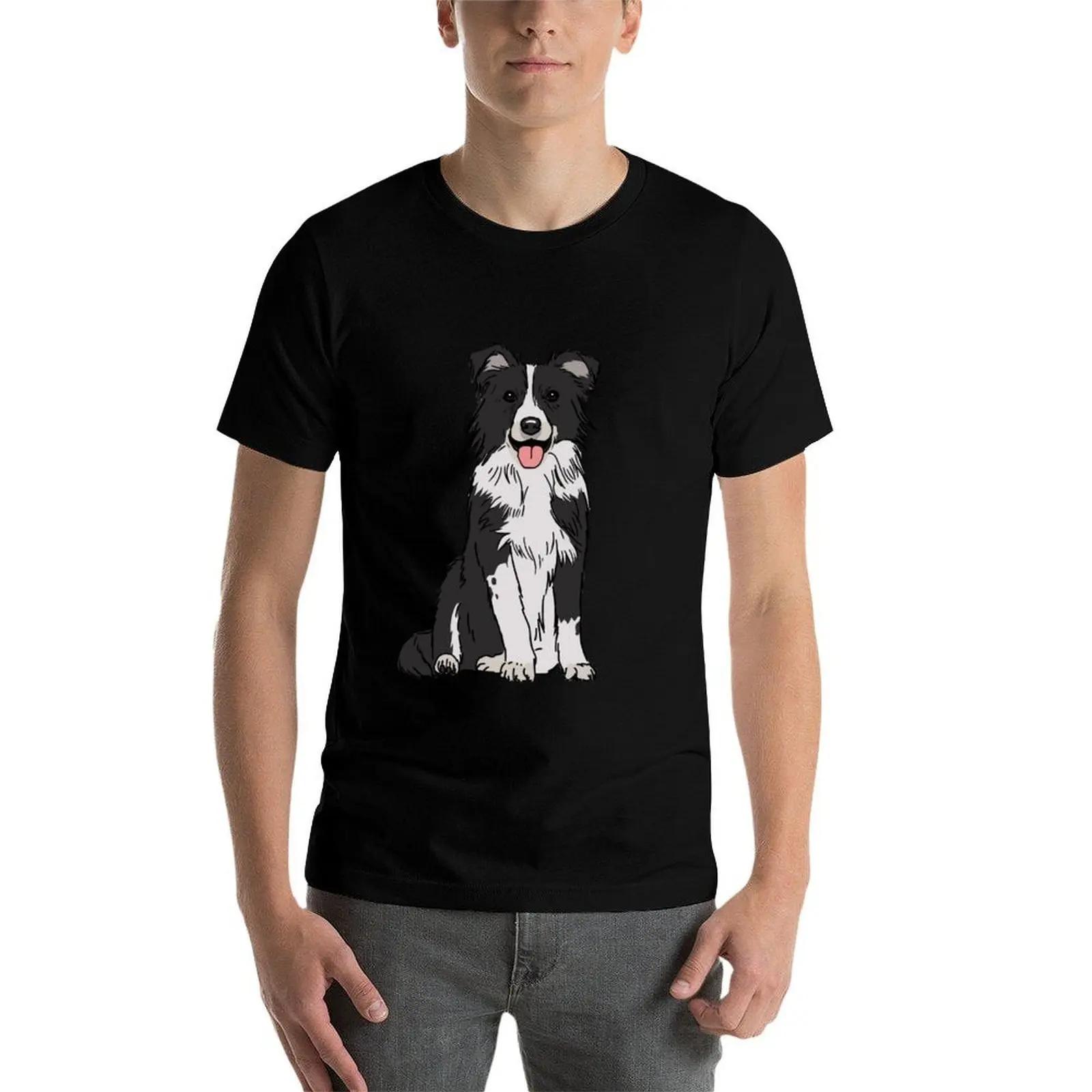 

Border Collie Dog Breed T-Shirt t shirt man casual man t shirts cotton T-Shirt