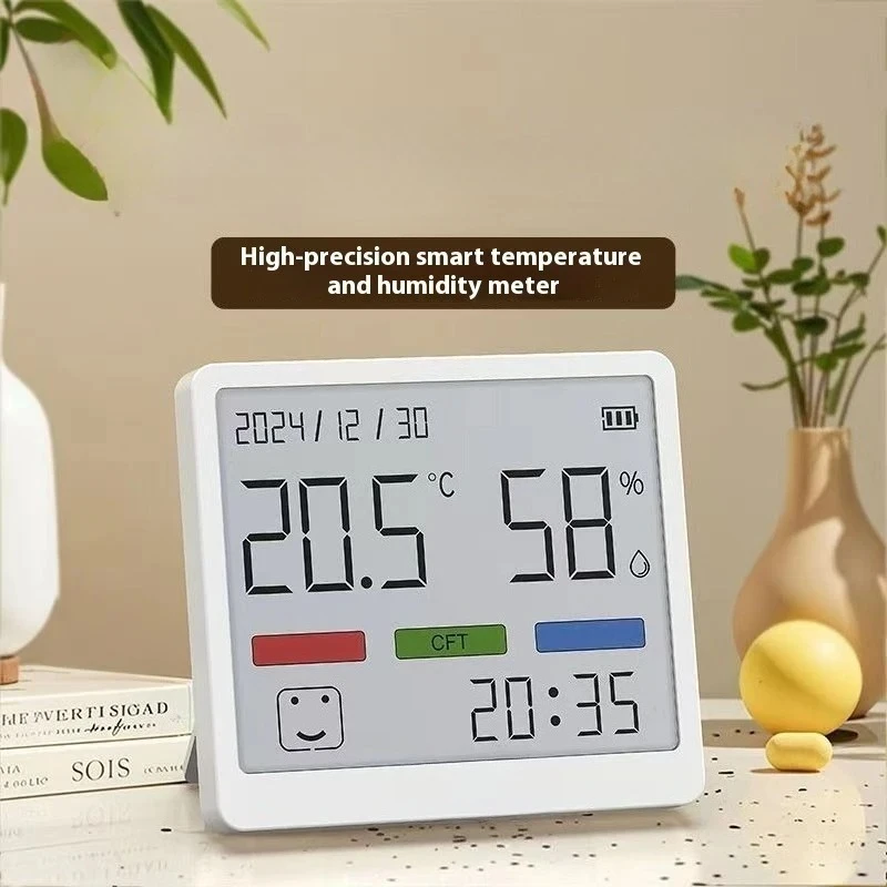 New Youpin Electronic Thermometer Hygrometer Weather Station High Precision with Table Clock Function Mini Thermometer LCD Tools