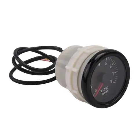 N61R-52MM Electrical Tachometer 0-8000 RPM 2" RPM Tacho Meter For 2 3 4 5 6 8 Cylinder Engine Car Boat Yacht
